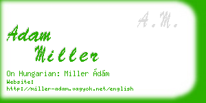 adam miller business card