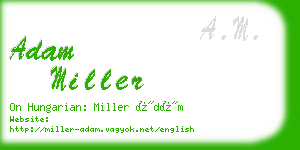 adam miller business card